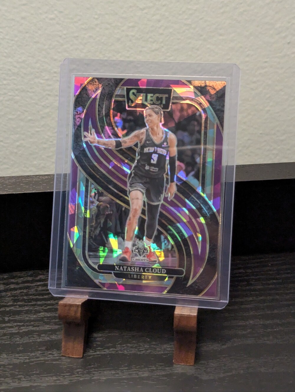 2025 Panini Select WNBA NATASHA CLOUD #116 Premier Level Purple Ice 144/149